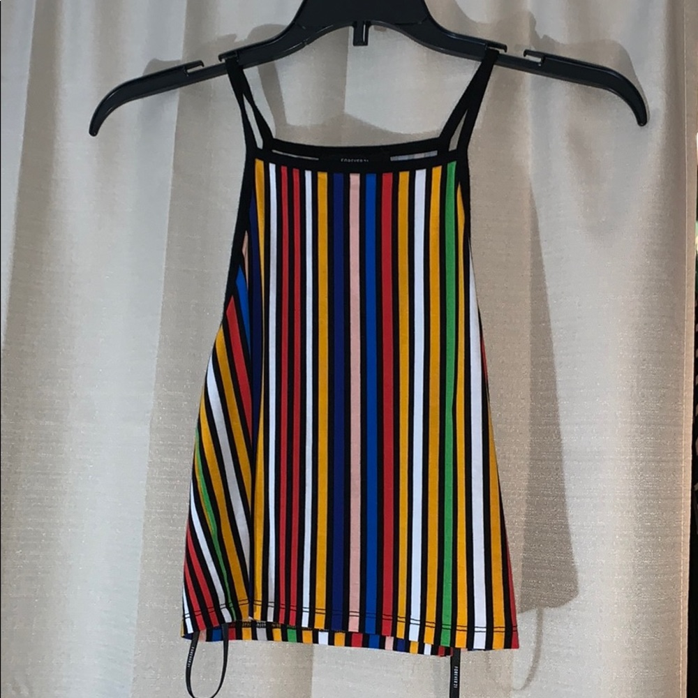 rainbow forever 21 tank